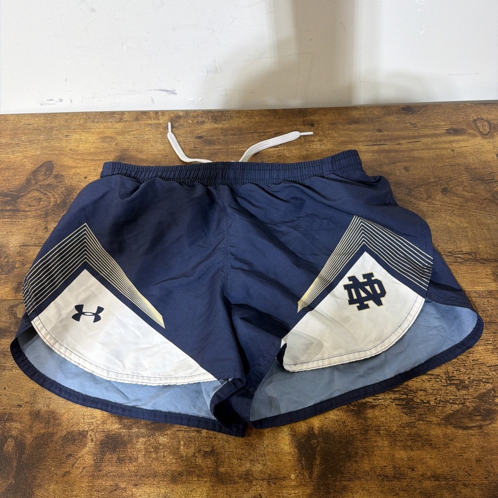 NOTRE DAME FIGHTING IRISH Men's Small Track Running Team Issue Jersey Shorts